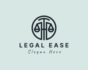 Lawyer - Modern Lawyer Scale logo design