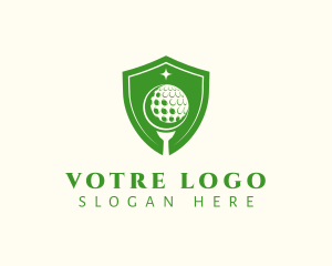Golf Ball Shield Logo