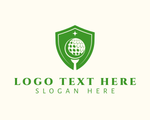 Golf Ball Shield Logo