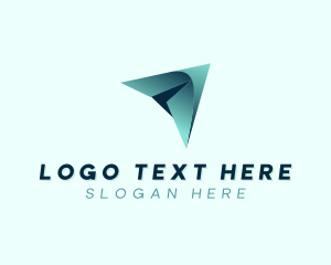 Paper Plane - Forwarding Plane Freight logo design