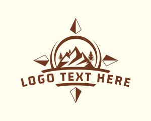 Adventure - Mountain Expedition Compass logo design