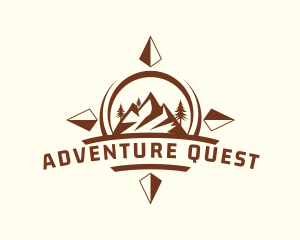 Mountain Expedition Compass logo design