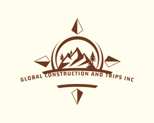 Maritime - Mountain Expedition Compass logo design