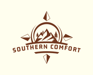 South - Mountain Expedition Compass logo design