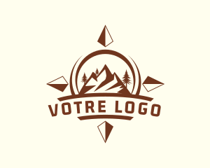 Tourism - Mountain Expedition Compass logo design