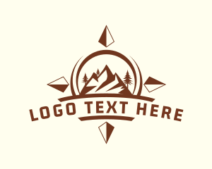 Direction - Mountain Expedition Compass logo design