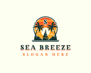 Sail Cruise Travel logo design