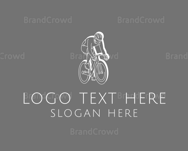 Biking Cyclist Sports Logo