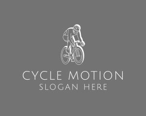 Pedaling - Biking Cyclist Sports logo design