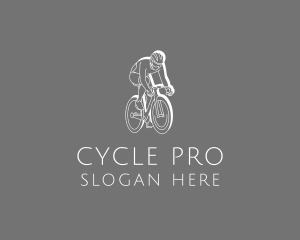 Biking Cyclist Sports  logo design