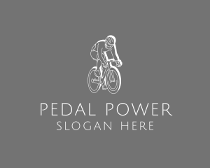 Biking Cyclist Sports  logo design