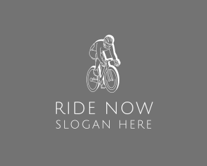 Biking Cyclist Sports  logo design