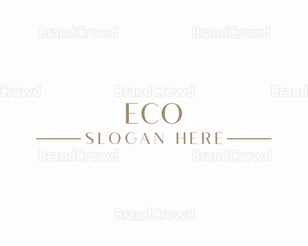 Elegant Minimalist Wordmark Logo