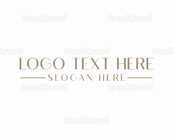 Elegant Minimalist Wordmark Logo