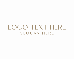 Brown - Elegant Minimalist Wordmark logo design