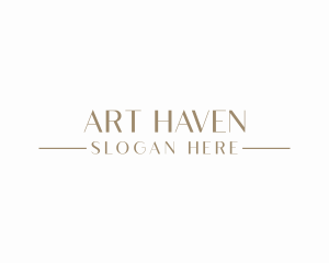 Elegant Minimalist Wordmark logo design