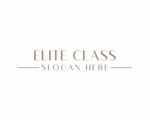 Elegant Minimalist Wordmark logo design