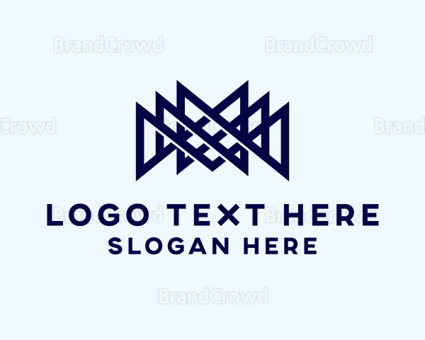 Geometric Industrial Structure Logo