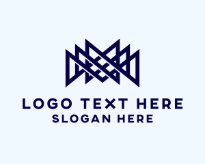 Geometric Industrial Structure Logo