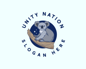 Marsupial Koala Bear logo design