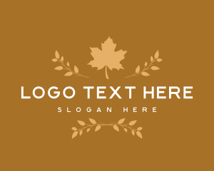 Fragrance - Autumn Leaf Nature logo design