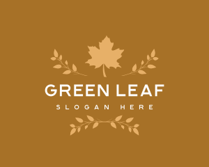 Autumn Leaf Nature logo design