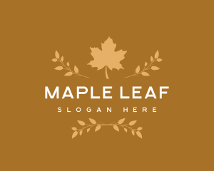 Autumn Leaf Nature logo design