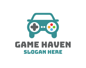 Car Gaming Controller logo design