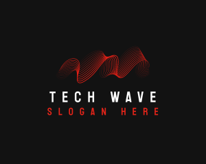 Tune Wave Tech Sound logo design