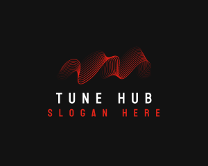 Tune Wave Tech Sound logo design