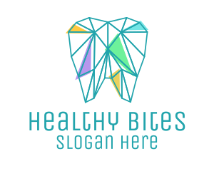 Geometric Dentist Tooth  logo design