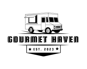 Food Truck Van logo design