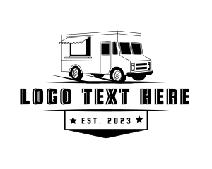 Street Food - Food Truck Van logo design