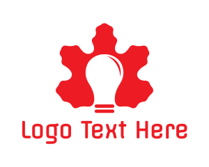 Electrician - Canadian Light Bulb logo design