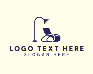 Furniture - Lamp Chair Decor logo design