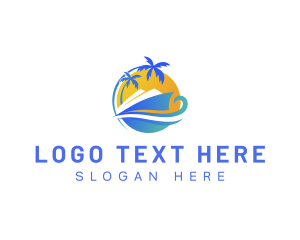 Tourist - Travel Cruise Transportation logo design