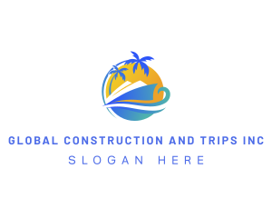Travel Cruise Transportation logo design