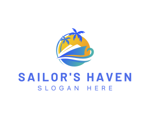 Travel Cruise Transportation logo design