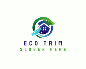 Eco House Cleaning  logo design