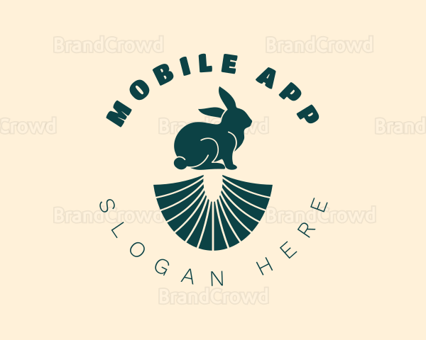 Green Bunny Rabbit Logo