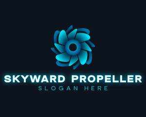 Technology Cyber Propeller logo design