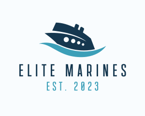 Shipyard Marine Ship  logo design