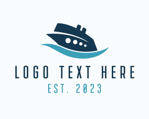 Ship - Shipyard Marine Ship logo design