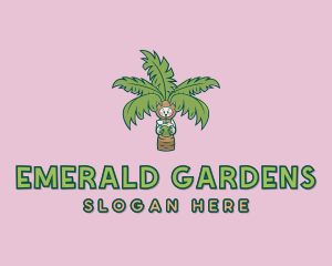 Environmental Coconut Garden logo design