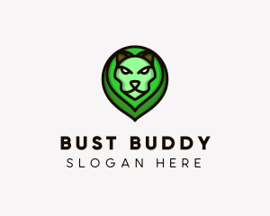 Bust - Wildlife Lion Head logo design