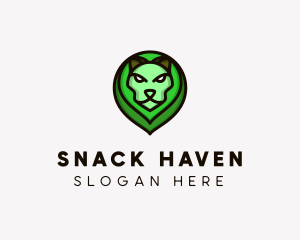 Wildlife Lion Head logo design