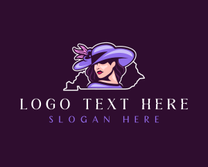 Lady - Kentucky Derby Hat logo design