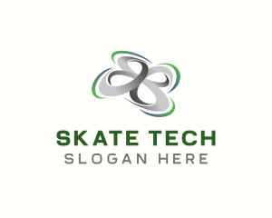 Drone Tech Quadcopter logo design