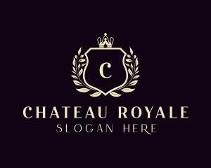 Royal Shield Crown logo design