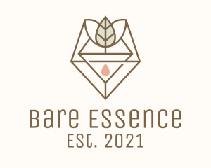 Leaf Herb Essence Oil logo design